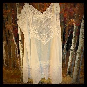 Baby doll white lace lingerie